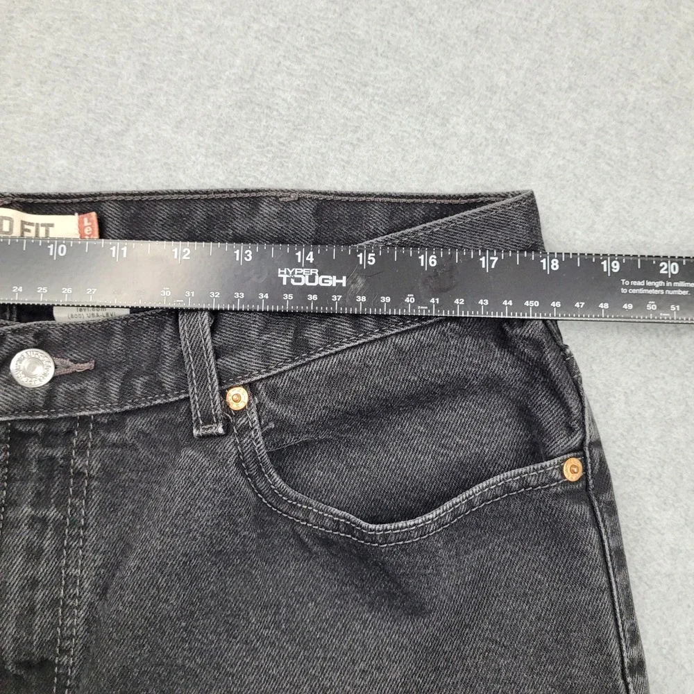 Levi's 550 Relaxed Fit Jeans Mens 38x30 Black Denim Tapered Leg‎ Classic Cotton